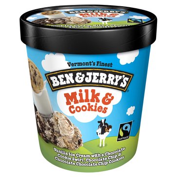 Ben & Jerry's Milk N' Cookies Ice Cream, 16oz