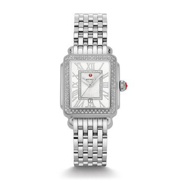 Michele Women's Deco Madison Stainless Diamond Watch