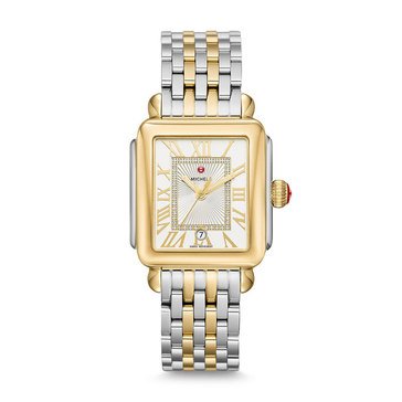 Michele Women's Deco Madison Two-Tone Diamond Watch