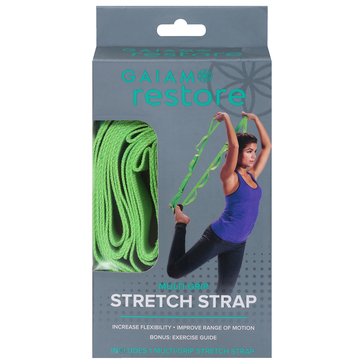 Gaiam Yoga Restore MultiGrip Stretch Strap