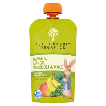 PETER RABBIT ORGANIC KALE/BROCCOLI /MANGO 4OZ PCH