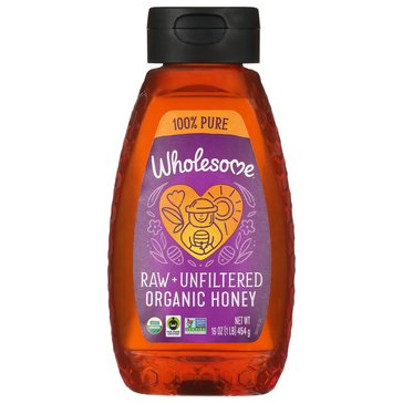 Wholesome Organic Unfiltered Raw Honey, 16oz