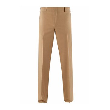 Mens-Khaki-Poly/Wool-Trouser-Athletic-Fit