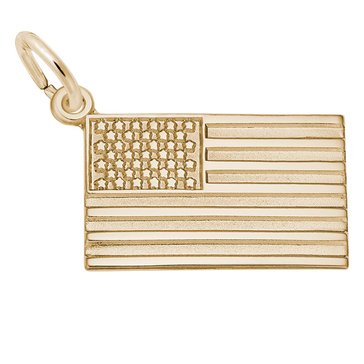 Rembrandt 14K Usa Flag Charm