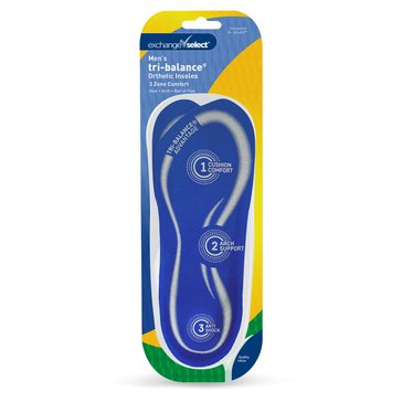 Exchange Select Tri Comfort Orthotic Insoles, Mens