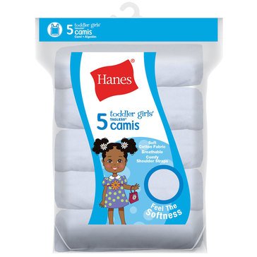 Hanes Toddler Girls' 5-Pack Camisoles