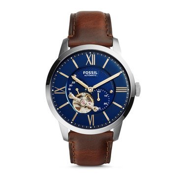 Fossil Men's Townsman Automatic Leather Watch 