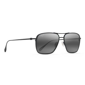 Maui Jim Unisex Beaches Matte Black Sunglasses 