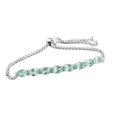 Sterling Silver Aquamarine Bracelet