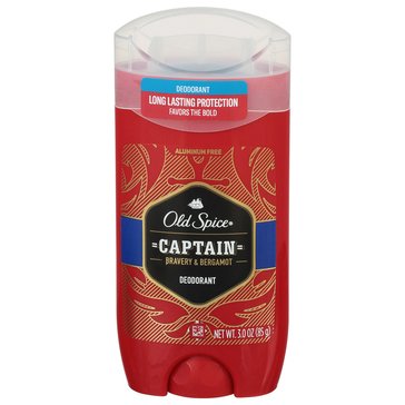 Old Spice Red Collection Captain Scent Deoderant for Men 3oz