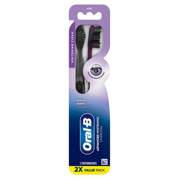 Oral B Charcoal Whitening Toothbrush 2ct