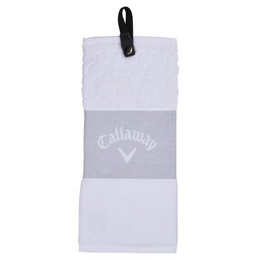Callaway Tri Fold Towel White