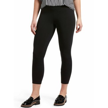 HUE Women's Wide Waistband Blackout Cotton Capris