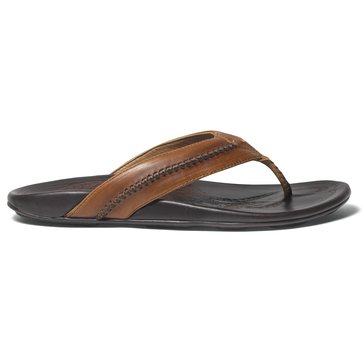 OluKai Men's Mea Ola Leather Flip Flop