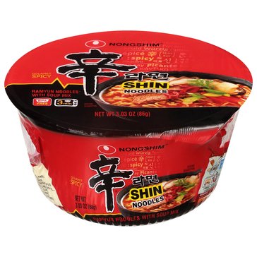 Nongshim Spicy Noodle Bowl, 3.06oz