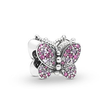 Pandora Dazzling Pink Crystal Butterfly Charm