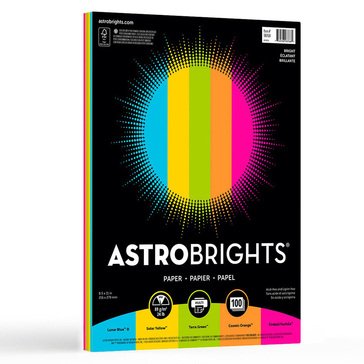 Neenah Astrobrights Bright Assortment 24lb Paper, 100ct
