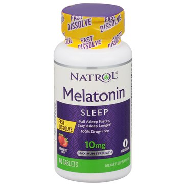 Natrol Melatonin 10mg Fast Dissolve Strawberry, 60-count