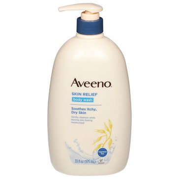 Aveeno Skin Relief Body Wash Fragrance Free 33oz