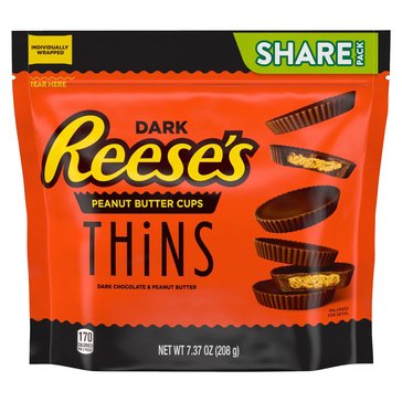 Reese's Dark Chocolate Peanut Butter Thin Cups, 7.37oz