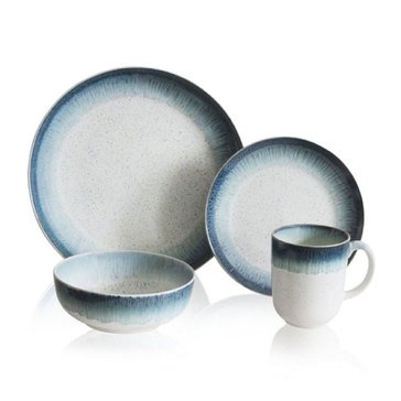 BAUM 16-piece Marina Blue Dinnerware Set