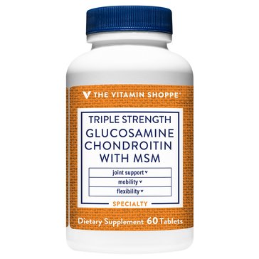 The Vitamin Shoppe, Triple Strength Glucosamine Chondroitin MSM, 60 Tabs
