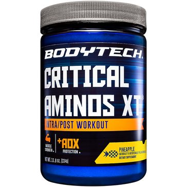 BodyTech Critical Aminos XT Intra/Post Workout Pineapple Powder, 45-servings 