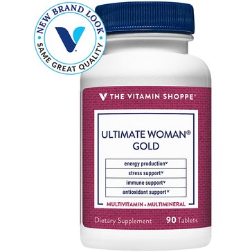 The Vitamin Shoppe Ultimate Woman's Gold Multi-Vitamin & Multi-Mineral Tablets, 90-count 