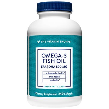 The Vitamin Shoppe Omega 3 Fish Oil 1000 300/200, 240 Softgels
