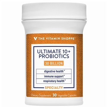 The Vitamin Shoppe Ultimate 10 Probiotic 30 Billion, 30 Veggie Caps