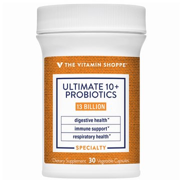 The Vitamin Shoppe Ultimate 10+ Probiotics 13 Billion CFUs Vegetable Capsules, 30-Count