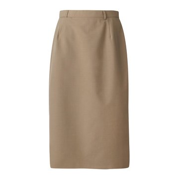 Womens-New-Fit-Khaki-Poly/Wool-Skirt