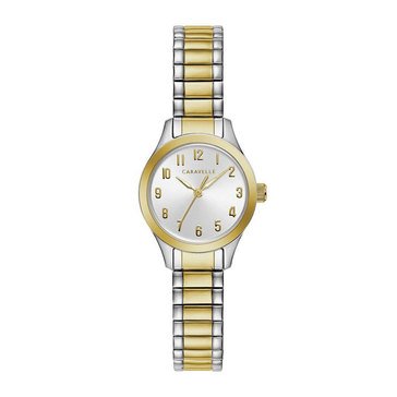 Caravelle Women's Two-Tone Stainless Steel Expansion Bracelet Watch