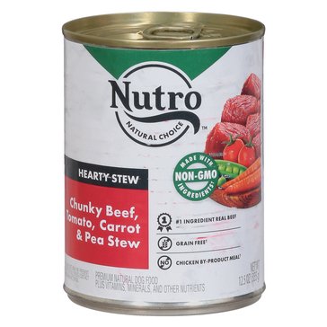 Nutro Chunky Beef, Tomato, Carrot Pea Stew Dog Food