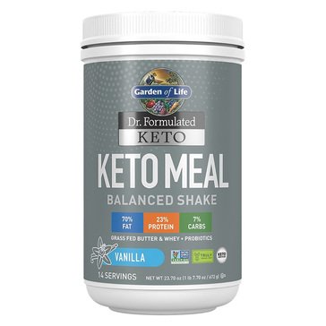 Garden of Life Dr. Formulated Keto Meal Protein Powder, 14-servings