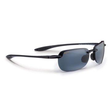 Maui Jim Unisex Alternative Fit Sandy Beach Gloss Black Rimless Sunglasses