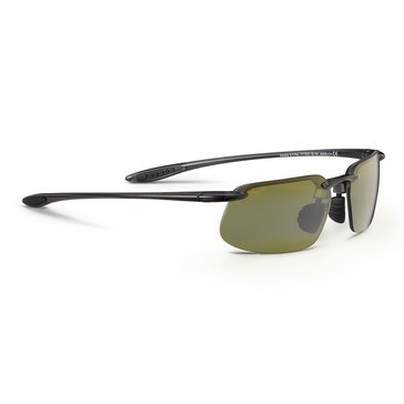 Maui Jim Unisex Kanaha Smoke Grey Polarized Rimless Sunglasses