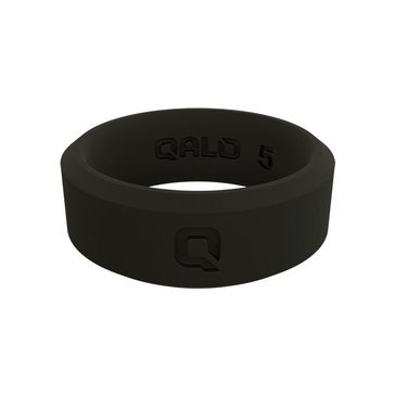 Qalo Unisex Black Modern Q2X™ Silicone Ring