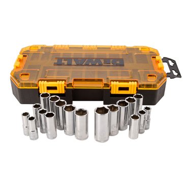 Dewalt Tough Box Tool Kit 3/8 Deep Drive Socket Set