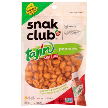 Snak Club Tajin Classic Peanuts 5-Ounce