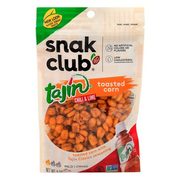 Snak Club Tajin Chili And Lime Toasted Corn 4-Ounce