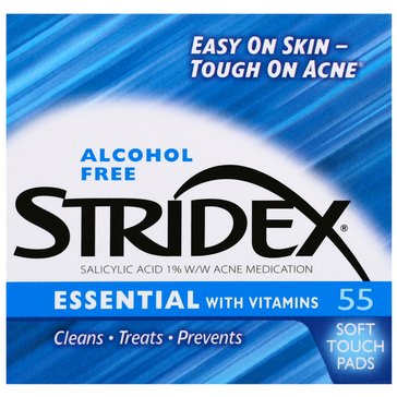Stridex Essential Medicated Pads 55ct