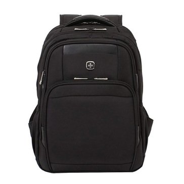 SwissGear Backpack with Black Logo and Zippers