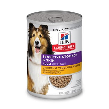 Hill's Science Diet Sensitive Stomach & Skin Chicken & Vegetable Adult Wet Dog Food