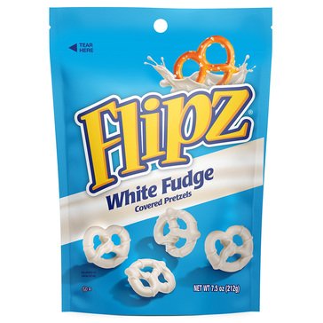 Flipz White Fudge Covered Pretzels, 7.5oz