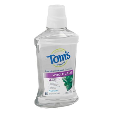Toms of Maine Fresh Mint Whole Care Mouthwash 16oz