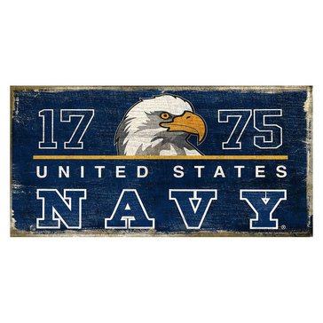 Highland Signs USN 1775 Eagle Slatted Wooden Home Decor Sign