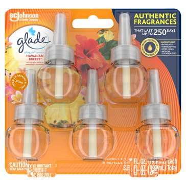 Glade Plug-In Scented Oil Air Freshener Refills, Hawaiian Breeze
