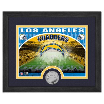 The Highland Mint Los Angeles Chargers 9x11 Single Coin Team Photo