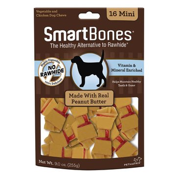 SmartBones Peanut Butter Mini Chews for Dogs
